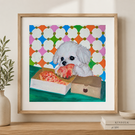 Pizza Thief Original | Oil Painting